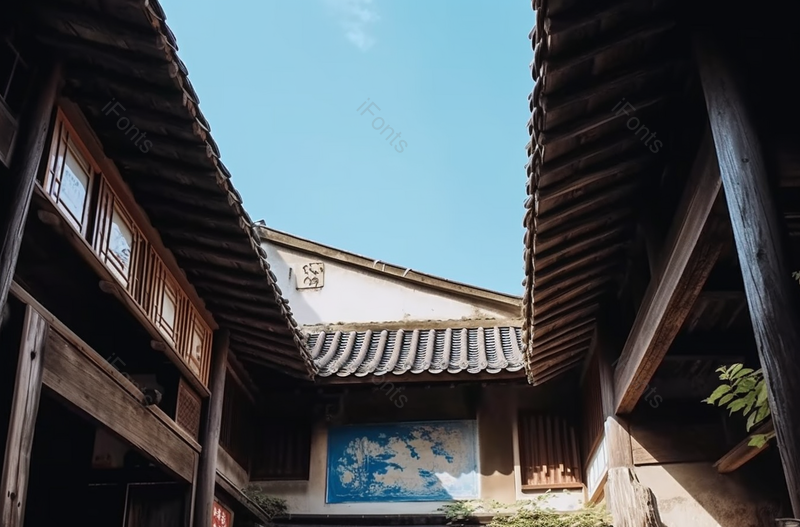 皖南黟县碧山书中国传统文化房屋建筑天窗实拍图像摄影,高清,摄影图,摄影图片,图片大全,摄影图免费下载